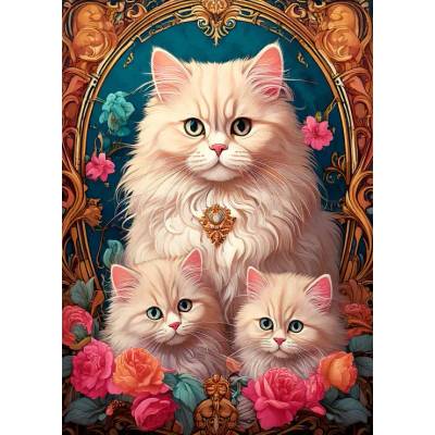 Bluebird Puzzle - Puzzle The Cat Trio - 300 piese