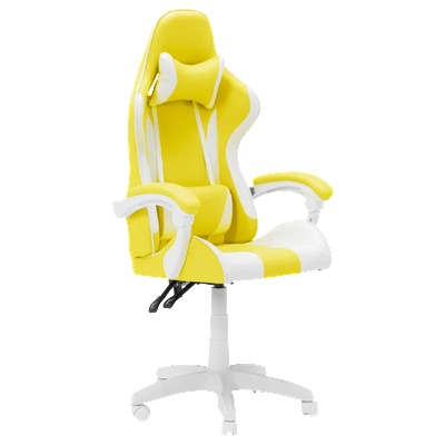 Геймърски стол Carmen 6311 - бял - жълт (3520141_1)