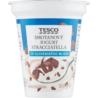 Tesco Smotanový jogurt stracciatella 150 g