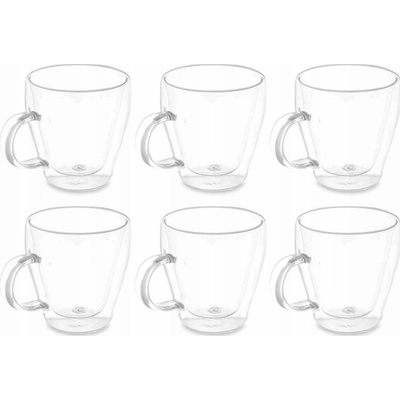 Vivalto hrnků s dvojitým dnem a stěnami 6 kusů 270 ml