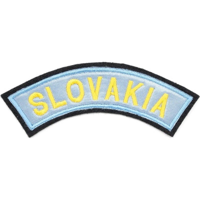 Textilná nášivka SLOVAKIA - svetlomodrá