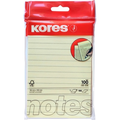 Kores Linkovaný samolepiaci bloček 150 x 100 mm