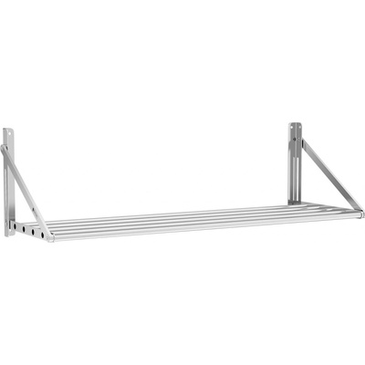 Royal Catering Nástenná polica skladacia tyč 40 kg Nástenná polica 120 x 45 cm Kuchynská polica