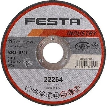 Festa Kotouč řezný kov O 115 x 2 mm 22264