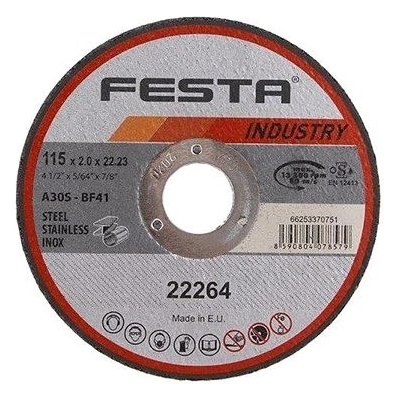 Festa Kotouč řezný kov O 115 x 2 mm 22264