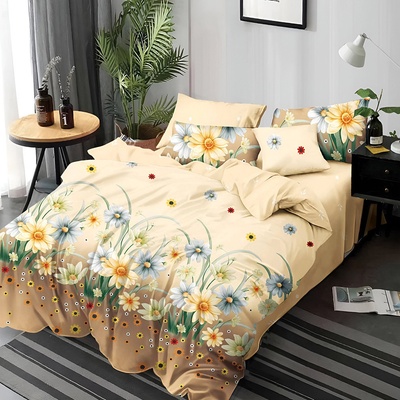 EmonaMall Двулицево спално бельо EmonaMall, 6 части - Модел S15124 (S15124-33333d)