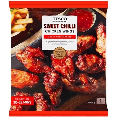 Tesco Kuřecí křídla ve sladké chilli marinádě 500 g