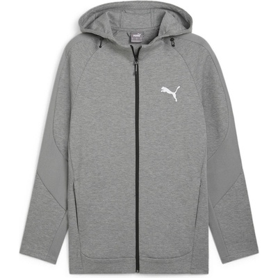 PUMA Поларено горнище с цип Puma Men's EVOSTRIPE Full Zip Fleece Fabric - Grey Heather