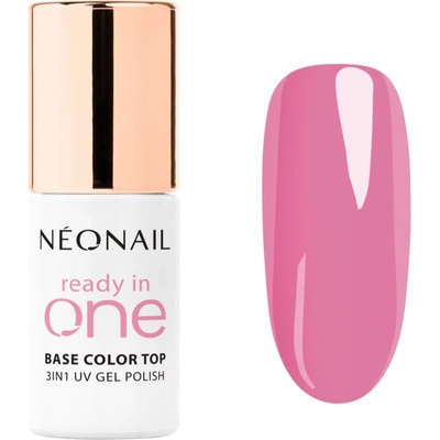NEONAIL Ready In One 3in1 UV Gel Polish гел лак за нокти с диамантен прах цвят 10 One Pink Spark 7.2ml