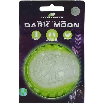 Dog Comets Dark Moon svítící míč zelený 5 cm