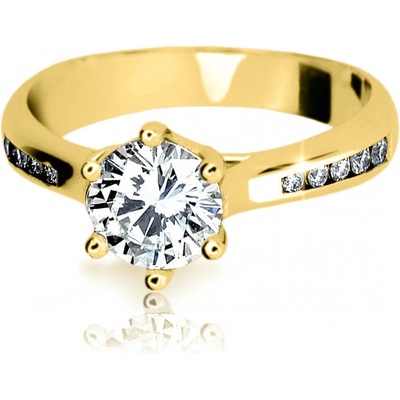 Cutie Jewellery prsteň zo žltého zlata so zirkónmi Z6872 1886 10 X 1