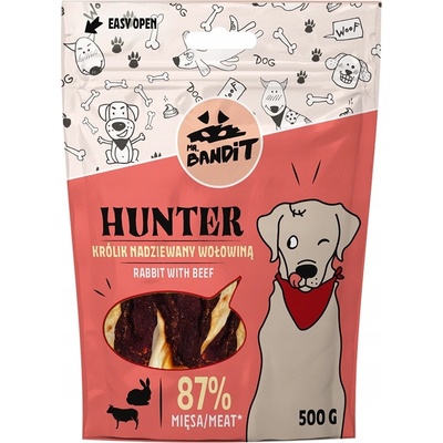MR. BANDIT HUNTER králik plnený hovädzím mäsom 500 g