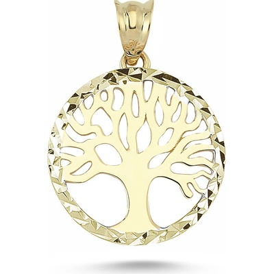 Lillian Vassago Celozlatý přívěsek strom života LLV46 GP106Y