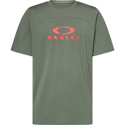 Oakley Мъжка фланелка с къс ръкав за колоездене Oakley Free Ride RC S/S Jersey Cycling jersey - Aviator Green (056-3220-0713)