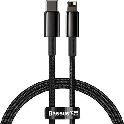 Baseus CATLWJ-01 Tungsten Gold USB-C/Lightning, PD 20W, 1m, černý