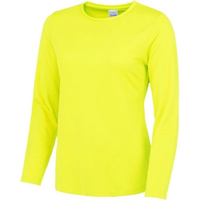 Just Cool Dámské tričko s dlouhým rukávem JC012 Electric Yellow