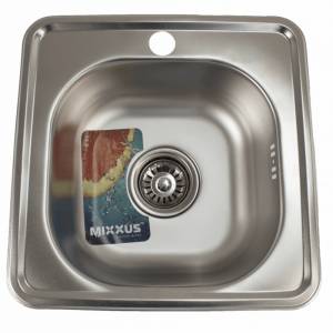 Mixxus Z4848-06-160D (decor) кухненска мивка от неръждаема стомана (8566) Мивка за вграждане