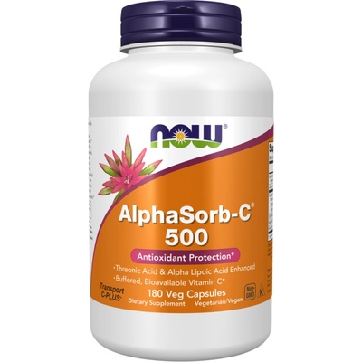 Now Foods bioaktívny Vitamín C AlphaSorb-C 500 mg 180 veg kapsúl