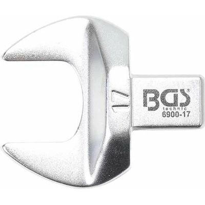 BGS Technic Nástrčný plochý otevřený klíč 17 mm s upnutím 9x12 mm BGS 6900-17