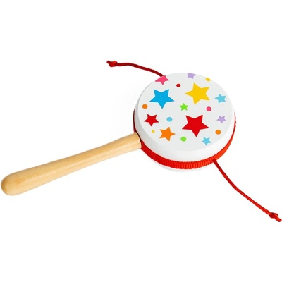 Bigjigs Toys Дървена играчка Bigjigs - Въртящо се барабанче (BJ926)