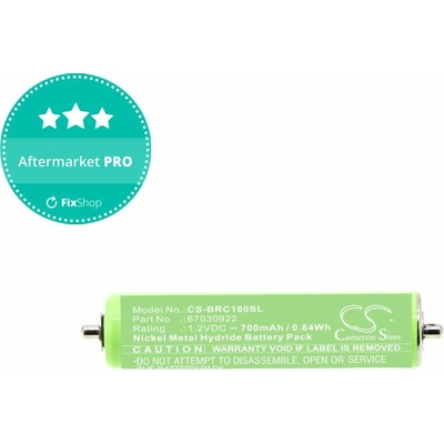 Baterie pro Braun 1000, 180, 2000, 3000, 4735, 5411, Cruzer1, Cruzer Z20, 700mAh, Ni-MH, 1.2V, 67030922, HQ