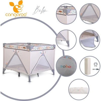 Cangaroo Детска кошара за игра Boho (3800146248369)