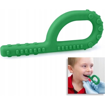 ARK Grabber "P" terapeutické kousátko s výstupky tmavě XXT/tvrdé zelené