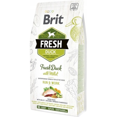 Brit Fresh Active Run & Work kačacie s prosom 2,5 kg