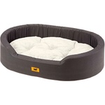 Ferplast Dandy F - Памучно овално легло за кучета с възглавница, 80 х 55 х 20см