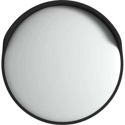 zahrada-XL Venkovní konvexní dopravní zrcadlo černé Ø 45 cm polykarbonát