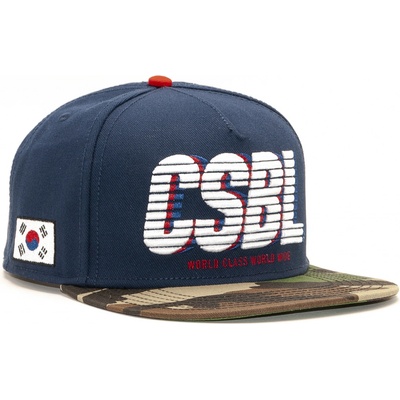 Cayler & Sons WCWW Cap Navy/Woodland Camo Modrá Camo Camo