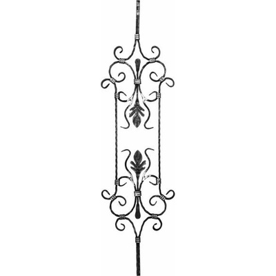 PSG Zdobená tyč pro kované ploty, brány a zábradlí 21.119, 950x270 mm, pr.12x12 mm