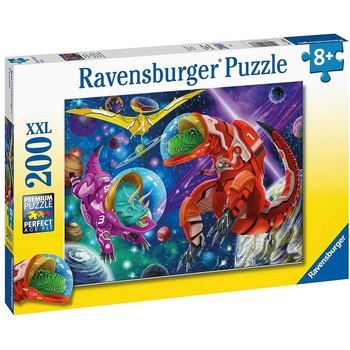 Ravensburger Пъзел Ravensburger от 200 XXL части - Динозаври в космоса (12976)