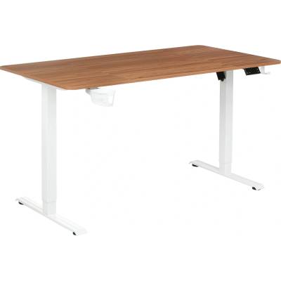 Antares Електрическо бюро Antares - KENTO, 120 x 60, светъл орех/бяло (KENTO-WHITE/LIGHT WALNUT)