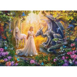 EUROGRAPHICS - Puzzle Gorgeous: Princess` Garden XL - 500 piese