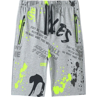 chlapecké 3/4 tepláky sv.šedé Kugo FS7068