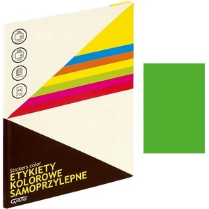  Етикети Grand зелен неон 210x297 mm А4 25 л (1110254-60-150-1064)