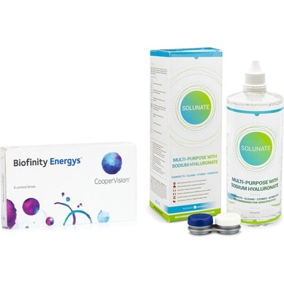 Cooper Vision Biofinity Energys 6 šošoviek + Solunate Multi-Purpose 400 ml s puzdrom