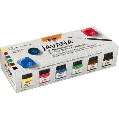 Kreul Javana Комплект цветове за текстил Basic Colours 6 x 20 ml (90600)