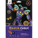 Škrabací obrázok farebný transformers 4 listy A4 20x27cm