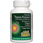 Natural Factors Papaya Enzymes [60 Дъвчащи таблетки]