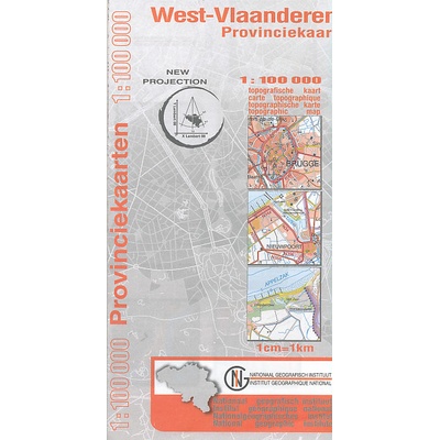 West-Flandern Provinzkarte 1 : 100 000