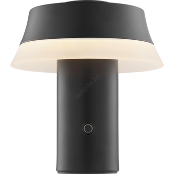 Brilliant - димируема презареждаема сензорна настолна лампа KINICH LED/2, 5W/5V 2700K черна (BI0323)