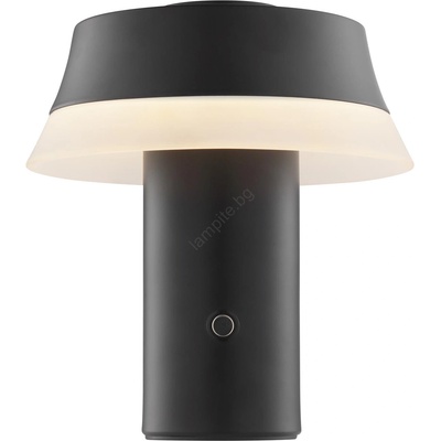 Brilliant - димируема презареждаема сензорна настолна лампа KINICH LED/2, 5W/5V 2700K черна (BI0323)