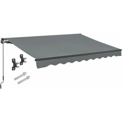 Juskys 107480 markýza 300x250 cm kov šedá