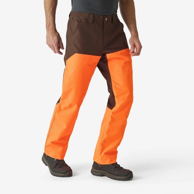 Nohavice Solognac Nepremokavé nohavice Bois 500 oranžové