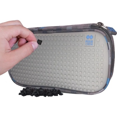 PIXIE CREW Овален ученически несесер Pixie Crew - Adventure, сив (PXA-14-68)