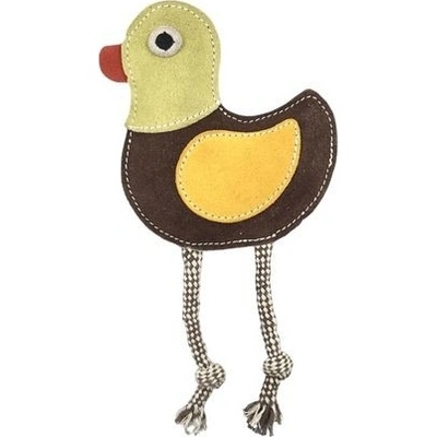 COBBYS PET Kuře 25 x 14 cm hračka pro psy z lana a přírodní kůže
