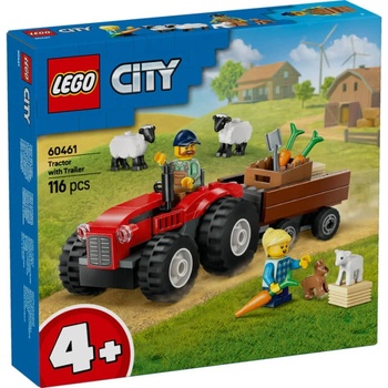 LEGO® City - Red Farm Tractor with Trailer & Sheep (60461)