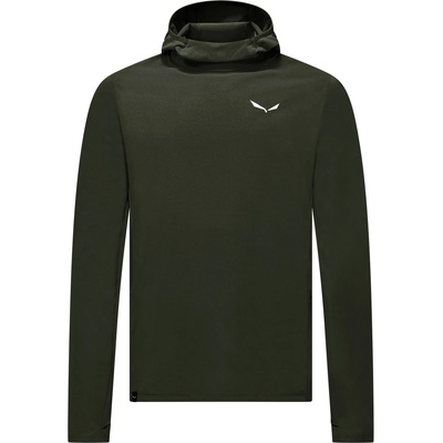 Salewa Мъжка спортна тениска Salewa Puez Sun Hoodie Sport shirt - Dark Olive - размер 54 (EU) (216-6033-0215)
